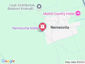 Tücsökdomb kilátó Nemesvita a térképen