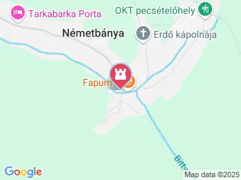 Világháborús emlékhely Németbánya a térképen