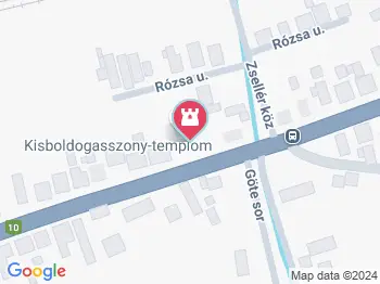 Kisboldogasszony Római Katolikus templom Neszmély a térképen