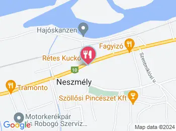 Rétes Kuckó Neszmély a térképen