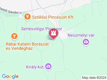 Sertésvölgyi Pincesor Neszmély a térképen