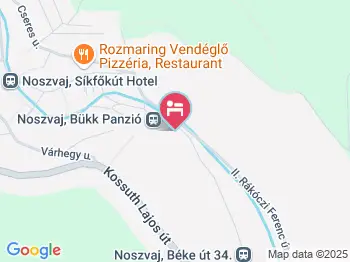 Bükk Vendégház Noszvaj a térképen