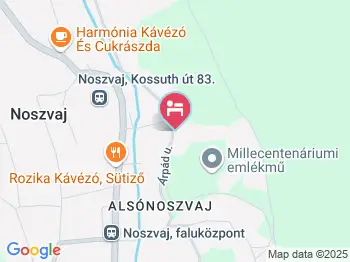 Kemencés Vendégház Noszvaj a térképen