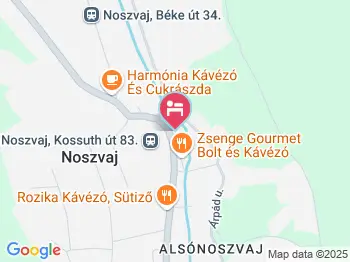 Kurta Apartman Noszvaj a térképen