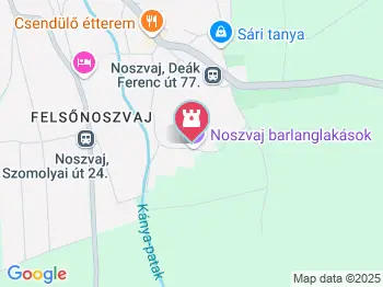 Noszvaji barlanglakások Noszvaj a térképen