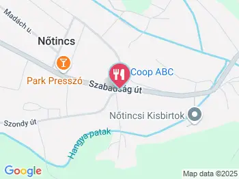 Szent Flórián Csárda Nőtincs a térképen