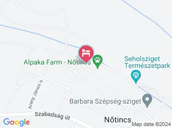 Tópart Vendégház Nőtincs a térképen
