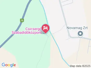 Csicsergő Szabadidőközpont Nova a térképen