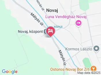 Margaréta Vendégház Novaj a térképen