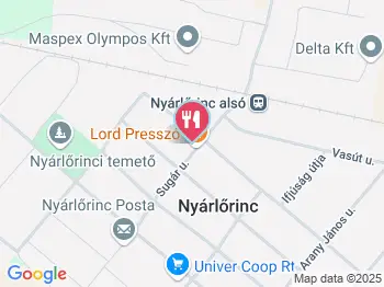 Lord Presszó Nyárlőrinc a térképen