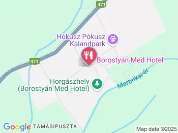 Borostyán Med Hotel Étterme Nyíradony a térképen