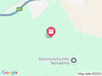 Gúthi-erdő Nyíradony a térképen