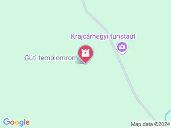 Gúti templomrom Nyíradony a térképen