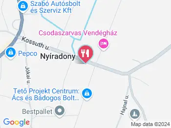 Italbolt Kiskocsma Nyíradony a térképen
