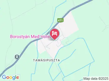 Borostyán Med Hotel Nyíradony-Tamásipuszta a térképen
