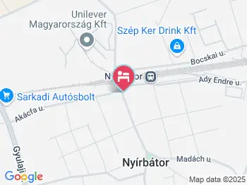 Abszolút Hotel & Panzió Nyírbátor a térképen