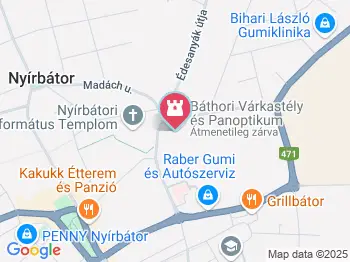 Báthori Várkastély & Panoptikum Nyírbátor a térképen