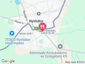 Kakukk Étterem Nyírbátor a térképen