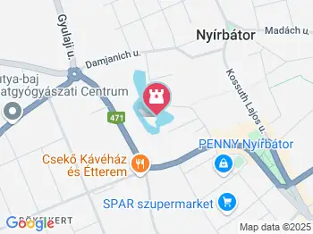 Sárkány szobor Nyírbátor a térképen