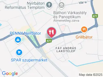 Sipos Cukrászda Nyírbátor a térképen