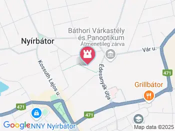 Tinódi Lantos Sebestyén szobra Nyírbátor a térképen