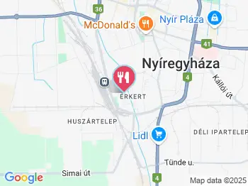 Anno 1366 Középkori étterem Nyíregyháza a térképen