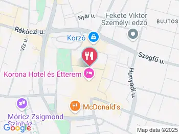 Árkádia Kávéház Nyíregyháza a térképen