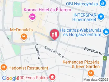 Cafe Frei Nyíregyháza a térképen