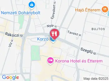 Costa Coffee Korzó Nyíregyháza a térképen