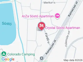 Crystal - Sóstó Apartman Nyíregyháza a térképen