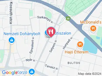 Cvekedli Tésztabár Nyíregyháza a térképen