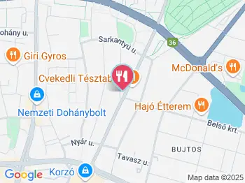 Dózsa Delikátesz Nyíregyháza a térképen