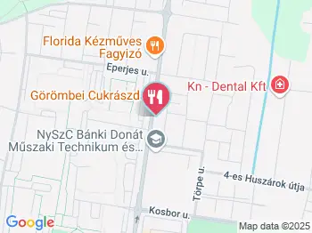 Görömbei Cukrászda Nyíregyháza a térképen