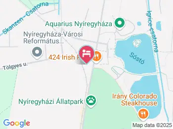 Hotel Aventinus Nyíregyháza a térképen