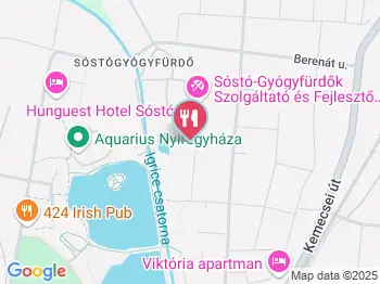 Hotel Írisz étterme Nyíregyháza a térképen