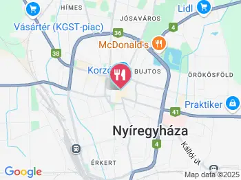 John Bull Pub Nyíregyháza a térképen