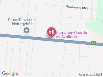 Kemence Csárda Nyíregyháza a térképen