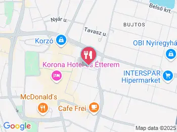 La Rosa - Belvárosi Cukrászda és Kávézó Nyíregyháza a térképen