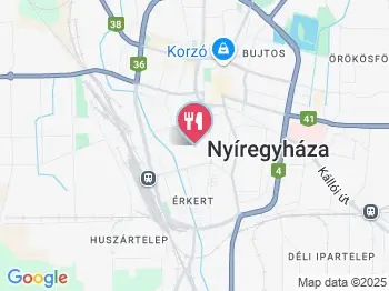 Hedonist Restaurant Nyíregyháza a térképen