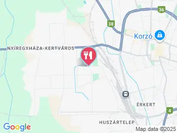 Lugas Szálloda Étterem Nyíregyháza a térképen