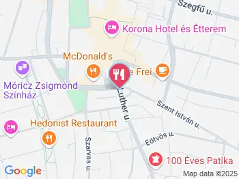 Luther Teaház Nyíregyháza a térképen