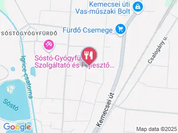 Nyilas Étterem Nyíregyháza a térképen