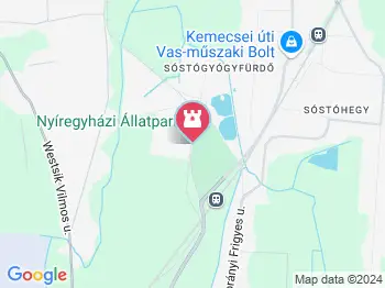 Sóstó Zoo - Nyíregyházi Állatpark Ócenárium Nyíregyháza a térképen