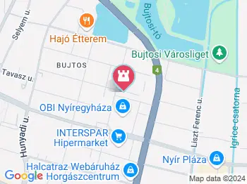 Nyíregyházi műjégpálya Nyíregyháza a térképen