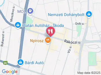 Nyíri Fészek Étterem Nyíregyháza a térképen