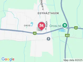 Oros Vendégház Nyíregyháza a térképen