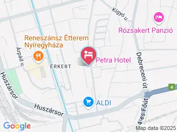 Petra Hotel Nyíregyháza a térképen