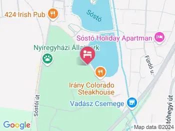 Pangea Hotel Nyíregyháza - Sóstó a térképen