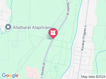 Sóstói-erdő Nyíregyháza a térképen