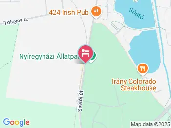 Svájci Lak Panzió Nyíregyháza a térképen